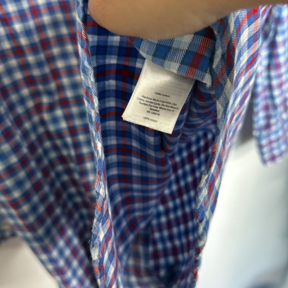 Vineyard Vines Blue Plaid Classic Fit Tucker Shirt Medium Button Down Cotton - Picture 5 of 6